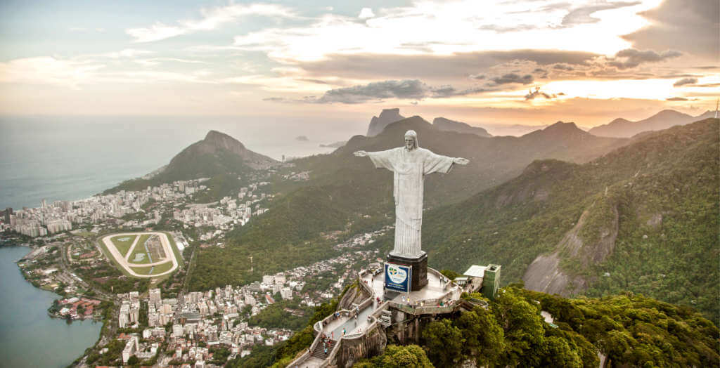 Christusstatue auf dem Corcovado in Rio de Janeiro, Brasilien
