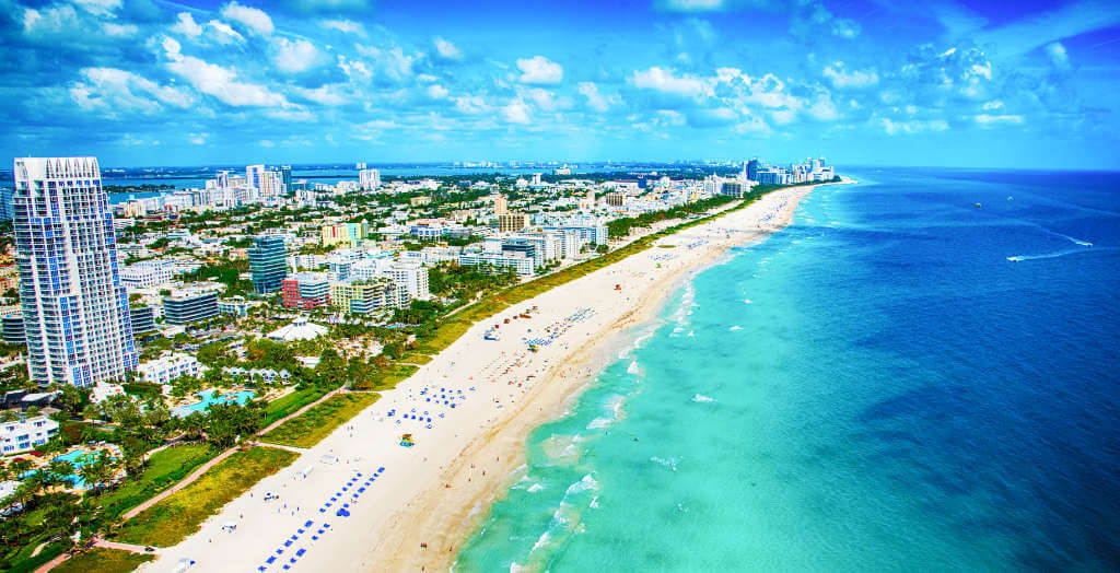Luftaufnahme von Miami Beach, Florida