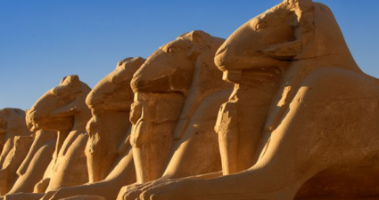 sphinxes in Luxor
