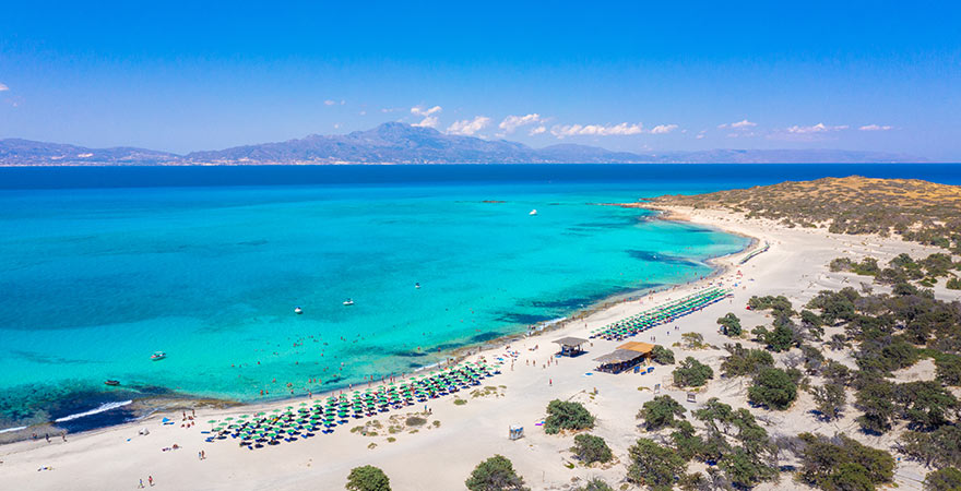 Golden Beach auf Chrysi vor Kreta