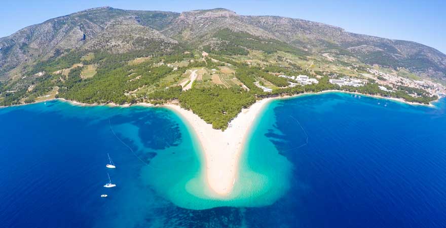 Strand Goldenes Horn in Kroatien