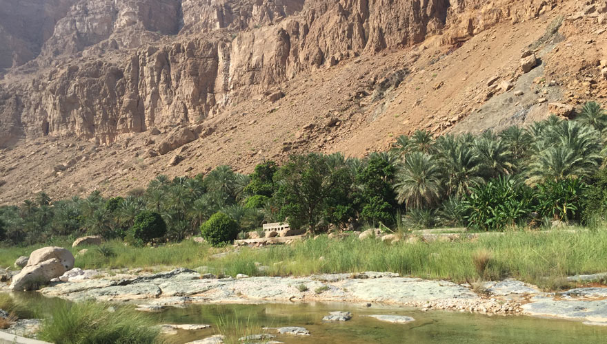 wadi Tiwi im Oman