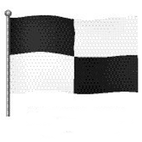 Bedeutung schwarz-weiße Flagge