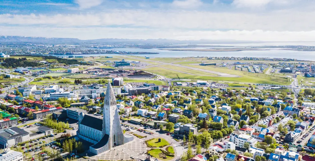 Hauptstadt Reykjavik, Island
