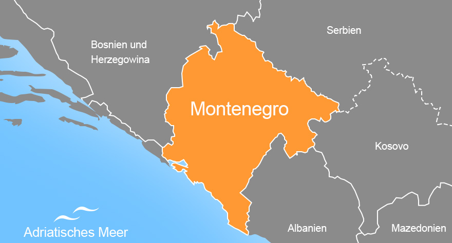 Montenegro Landkarte