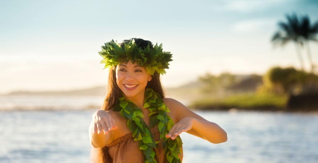 Hawaiianischen Hula-Tänzerin