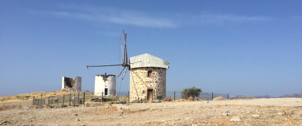 Windmühle in Bodrum, Türkei
