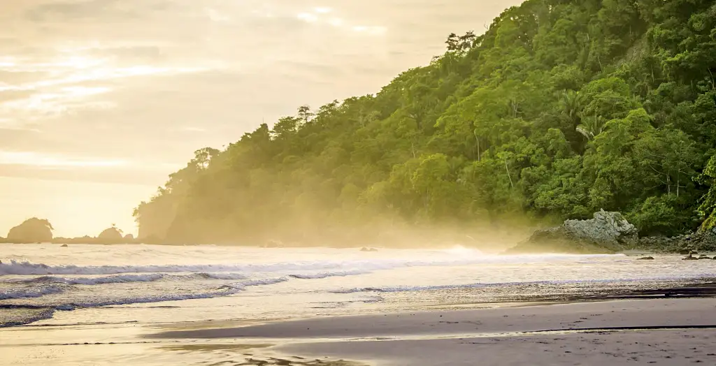 Einer der vielen Badestrände im Manuel-Antonio-Nationalpark in Costa Rica
