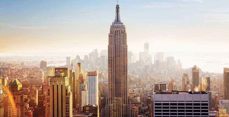Skyline von New York in den USA