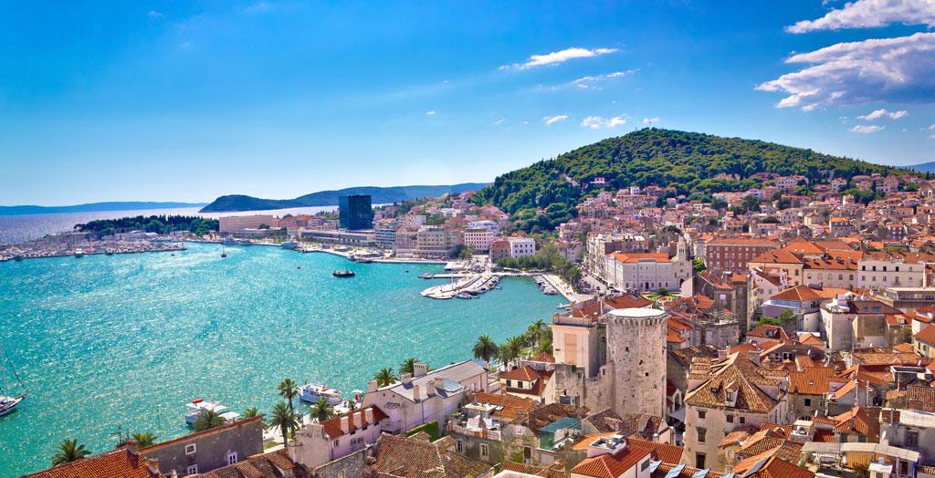 Panoramablick auf Split, Kroatien