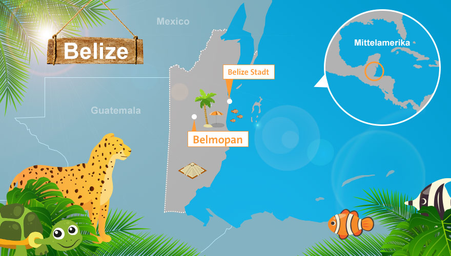 Belize Karten