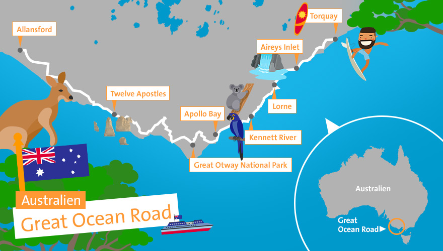 great ocean road in australien