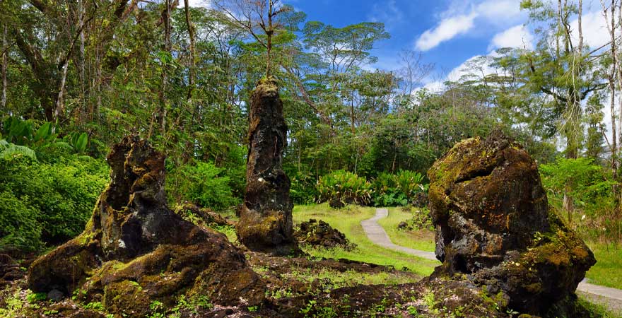 Lava Tree State Monument auf Hawaii