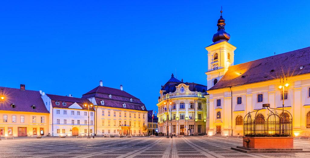 Altstadt von Sibiu, Rumänien