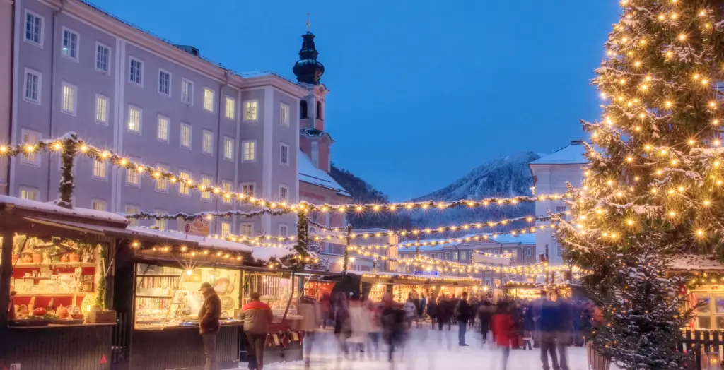 Weihnachtsmarkt in Salburg, Österreich
