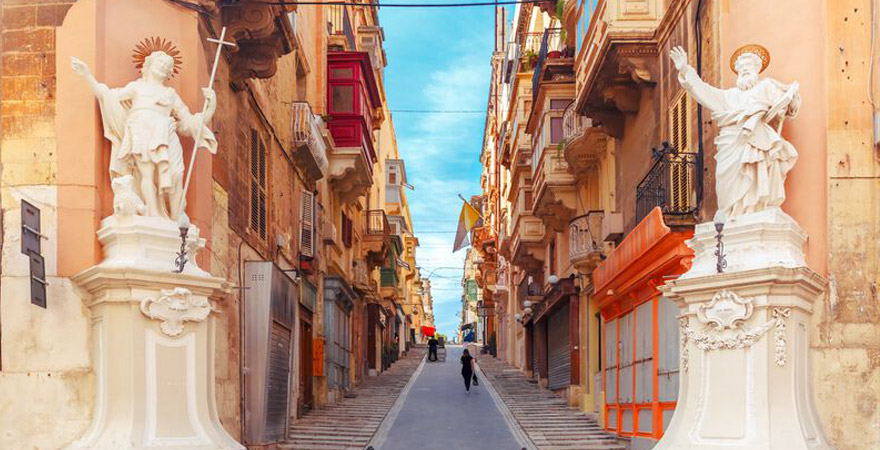 Gasse in Valletta