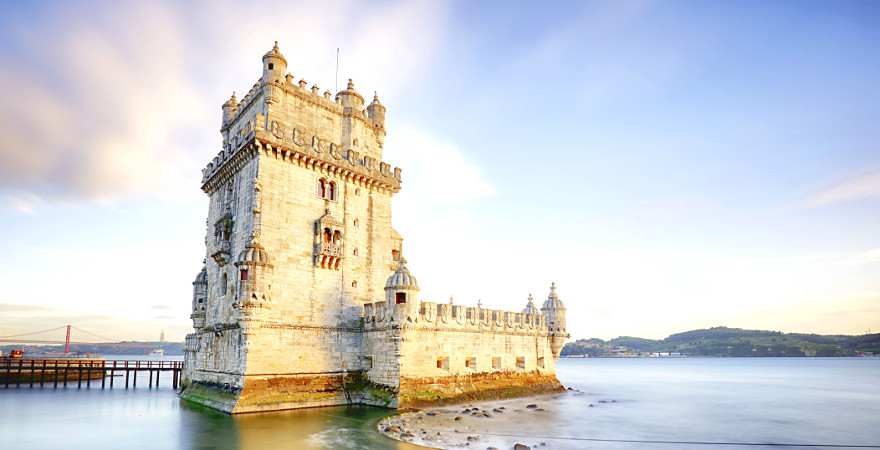 Der Torre de Belem ist das Wahrzeichen von Lissabon