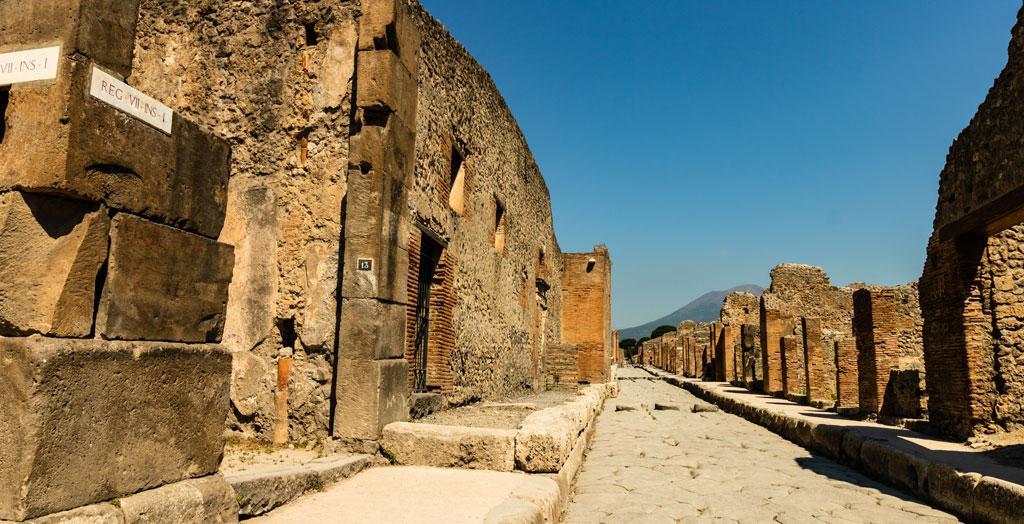 Ruinen der antiken Stadt Pompeji, Neapel, Italien