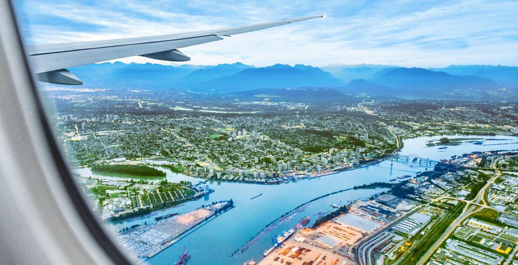 Luftaufnahme von Vancouver in British Columbia