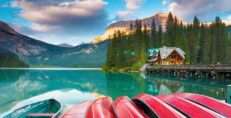 Emerald Lake im Yoho-Nationalpark in Kanada