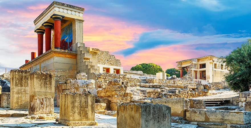 Palast von Knossos auf Kreta