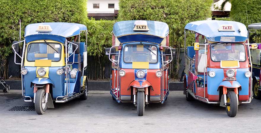 3 Tuk Tuks, Vietnamesische Taxis