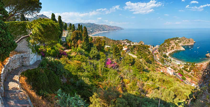 Taormina auf Sizilien in Italien