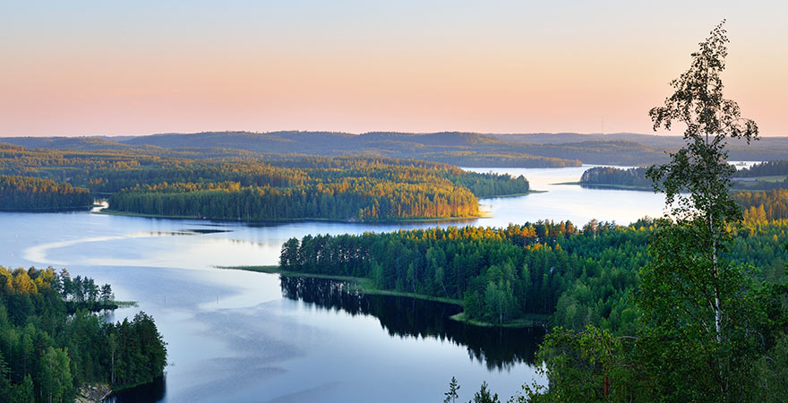 Saimaa-See in Finnland