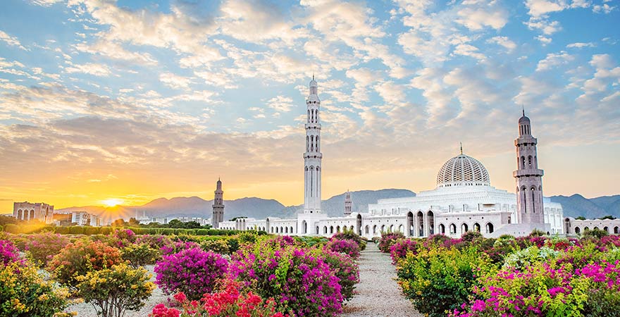 Große Sultan-Qabus-Moschee in Muscat im Oman