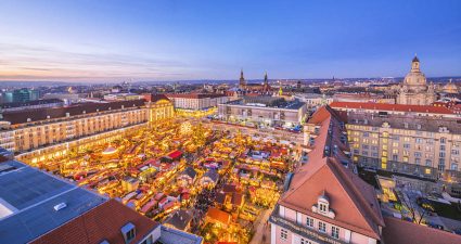 Der Stietzelmark in Dresden zu Weihnachten