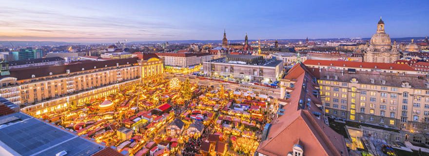 Der Stietzelmark in Dresden zu Weihnachten