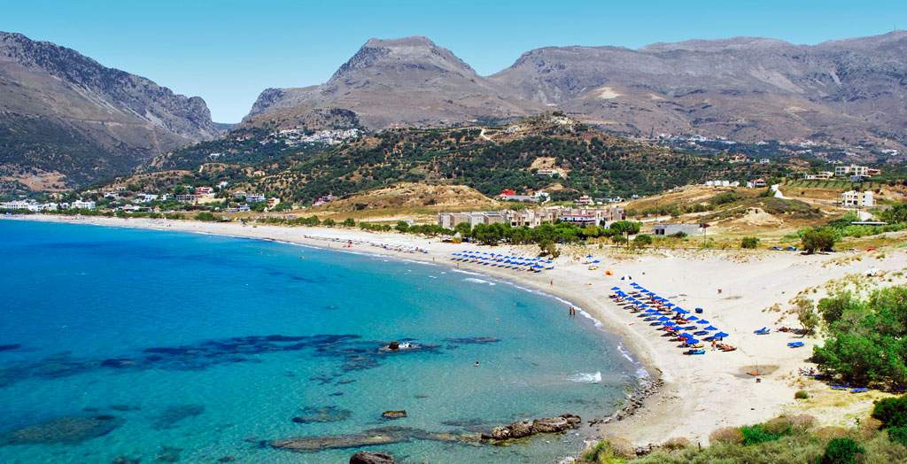 Plakias Beach auf Kreta, Griechenland