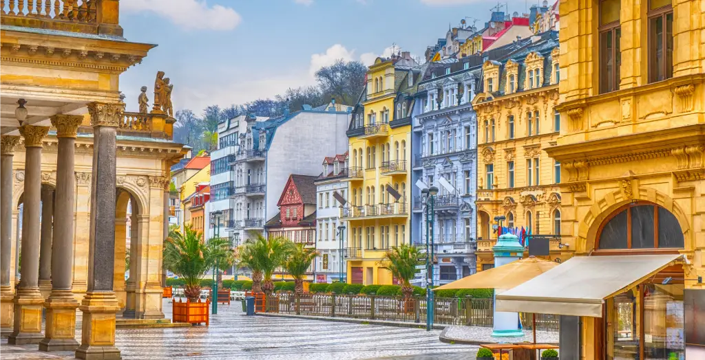 Karlovy-Vary, Karlsbad eine Kurstadt in Westböhmen, Tschechische-Republik