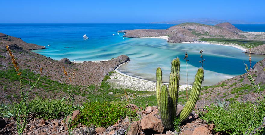 Playa Balandra auf der Halbinsel Baja California Sur in Mexiko in La Paz
