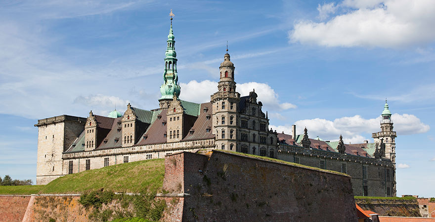 Schloss Kronborg in Helsingør auf der Insel Seeland in Dänemark