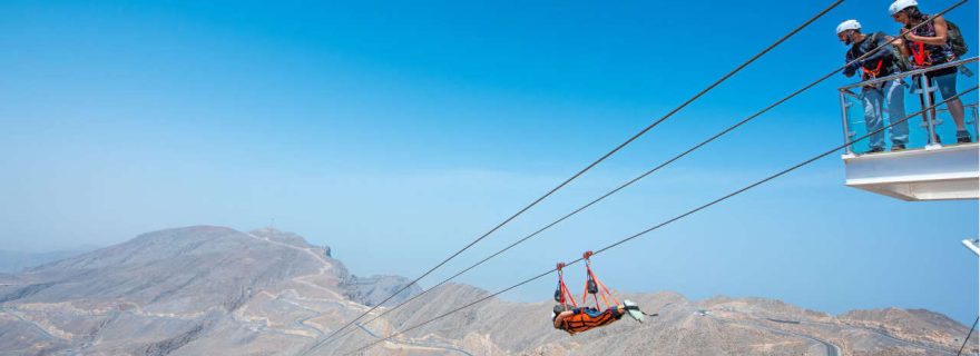 Die längste Zipline der Welt in Ras al Khaimah