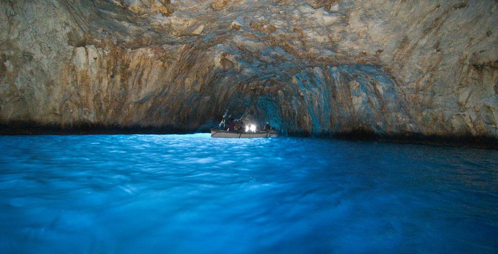 Blaue Grotte in Capri, Italien