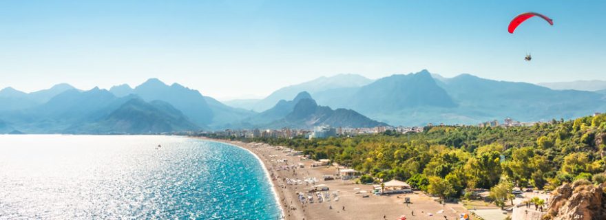 Panorama von der Küste von Antalya, Türkei
