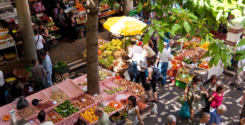 Markt namens Mercado dos Lavradores in Funchal, Madeira