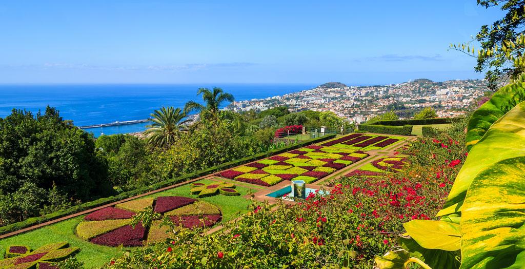 Tropische Gärten von Monte in der Stadt Funchal, Madeira