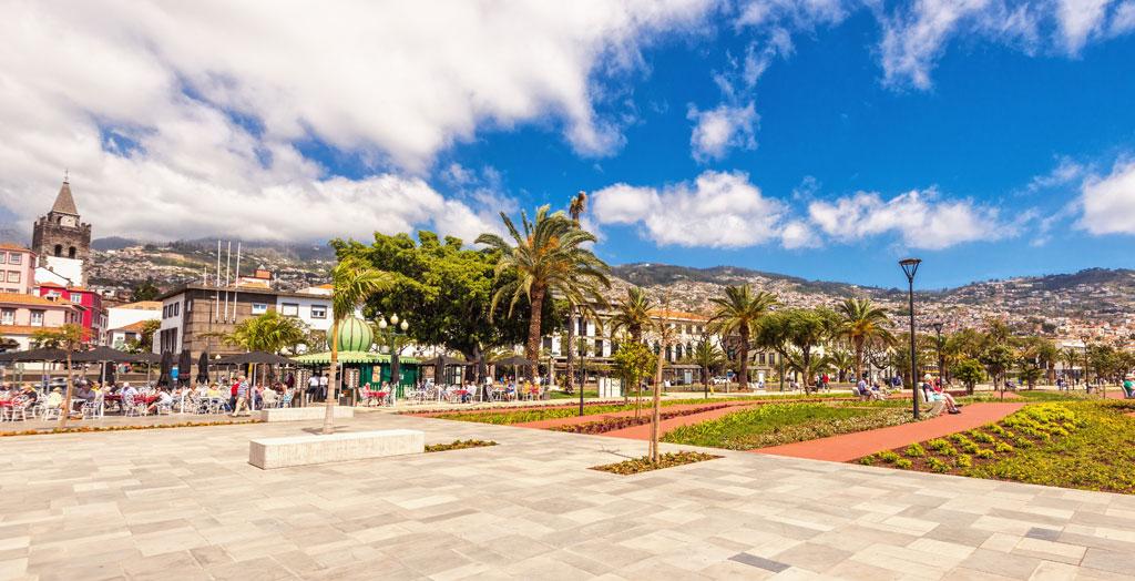 Promenade in der Innenstadt von Funchal, Madeira