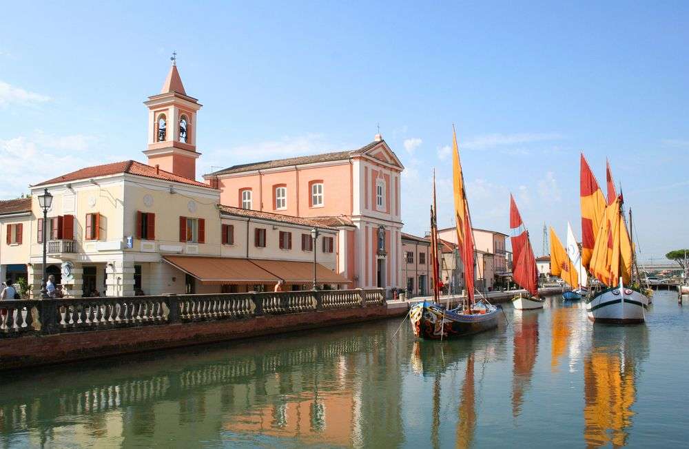 Porto Canale in Cesenatico, Adria, Italien
