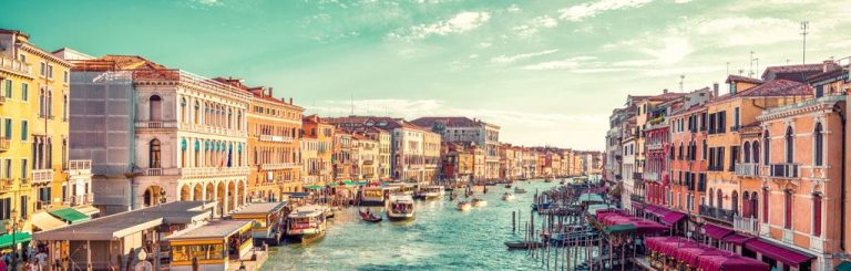 Panorama des Canal Grande in Venedig, Italien