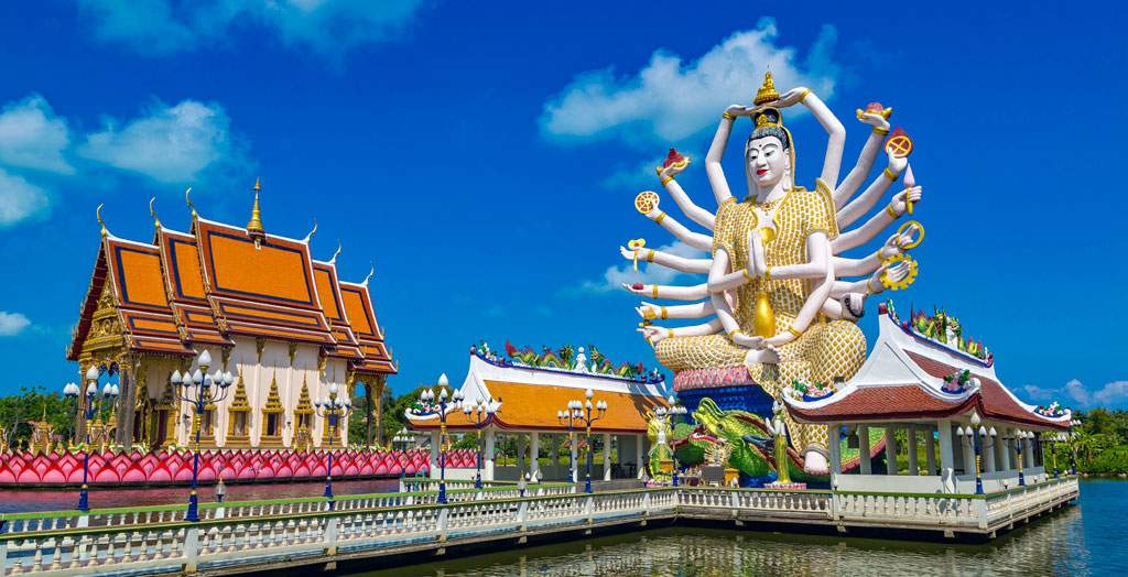 Wat Plai Laem Tempel auf Koh Samui, Thailand