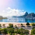 Aussicht auf den Zuckerhut und die Bucht von Rio de Janeiro, Brasilien, an einem sonnigen Tag