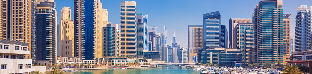 Die Skyline in Dubai