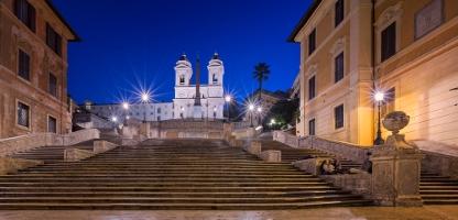 Spanische Treppe Rom im Winter